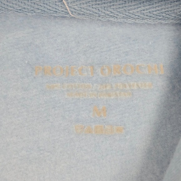 Project Orochi Hoodie Womens Medium Long Sleeve Pullover Spellout Sweatshirt - Picture 4 of 11